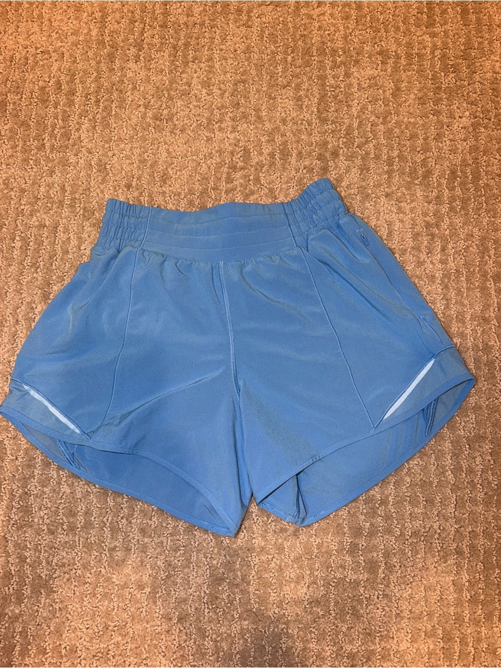 lululemon blue 4” shorts